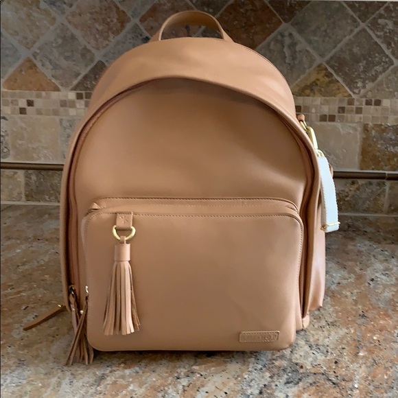 skip hop caramel diaper bag